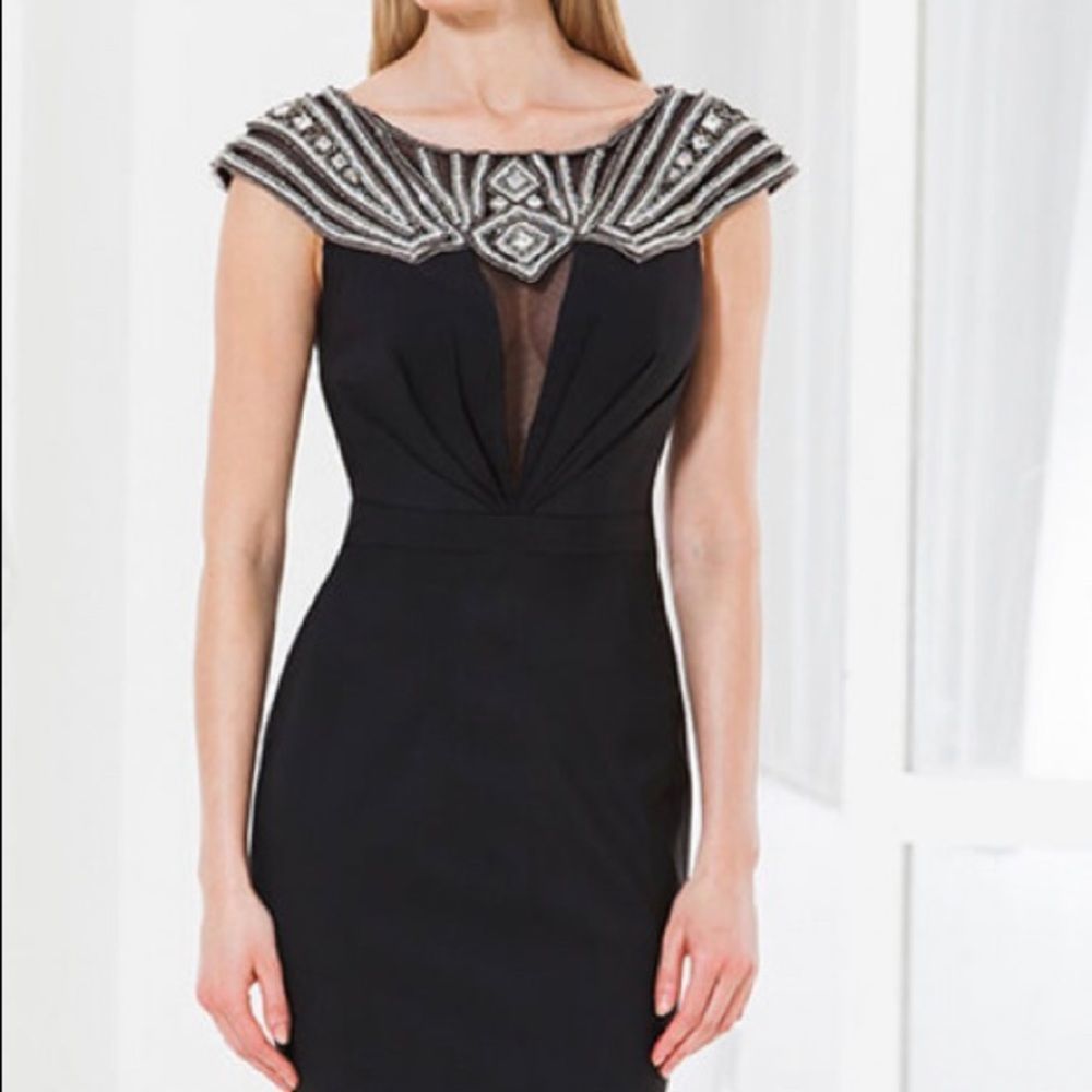 Terani Couture E3763 Black Evening Gown NWT